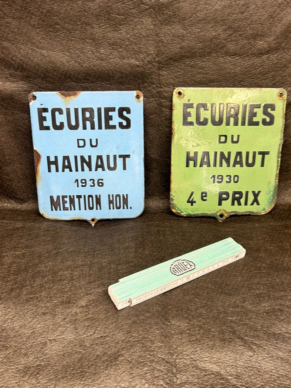 2 oude emaille borden, Antiek en Kunst, Ophalen of Verzenden