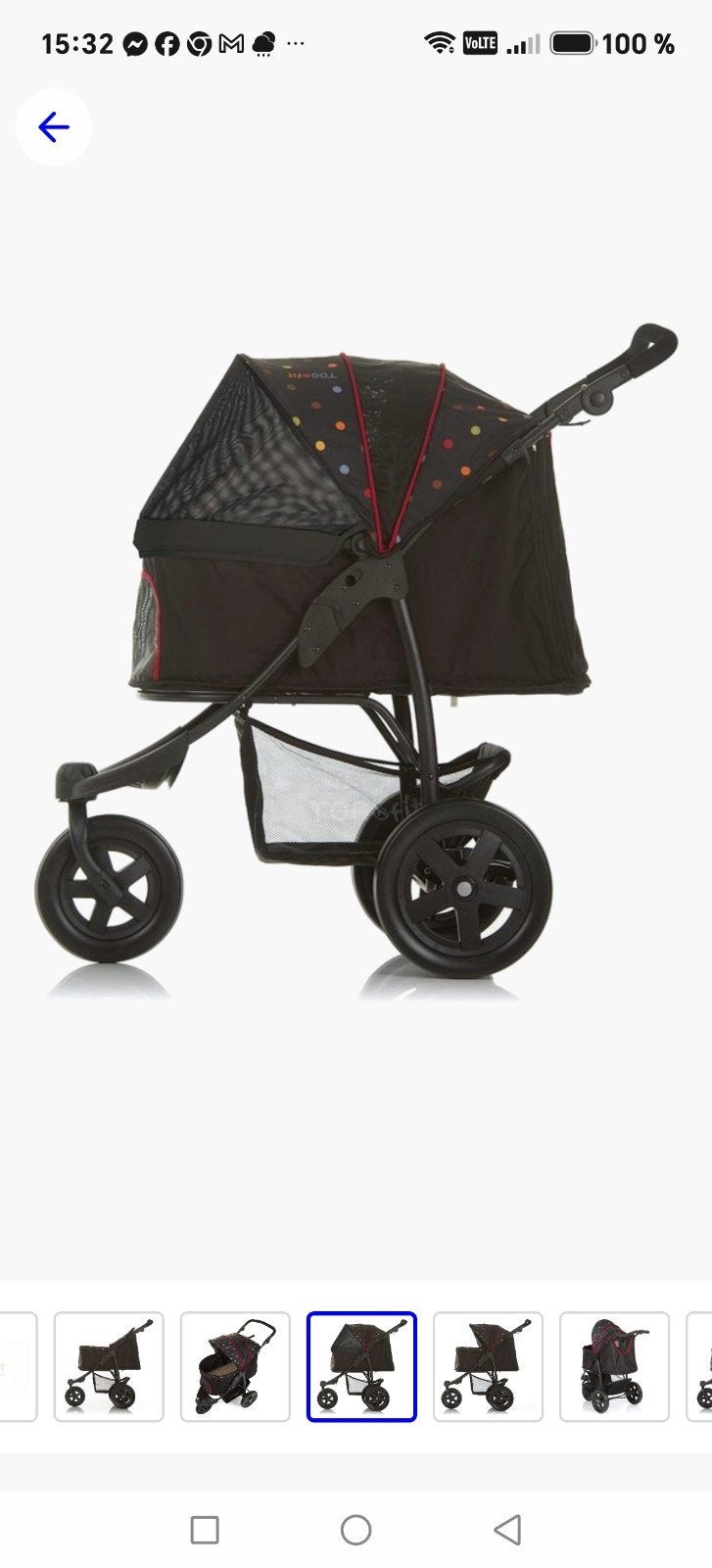 poussette pour chien togfig (le chien n est pas à vendre), Animaux & Accessoires, Enlèvement, Utilisé, Poussette pour chien