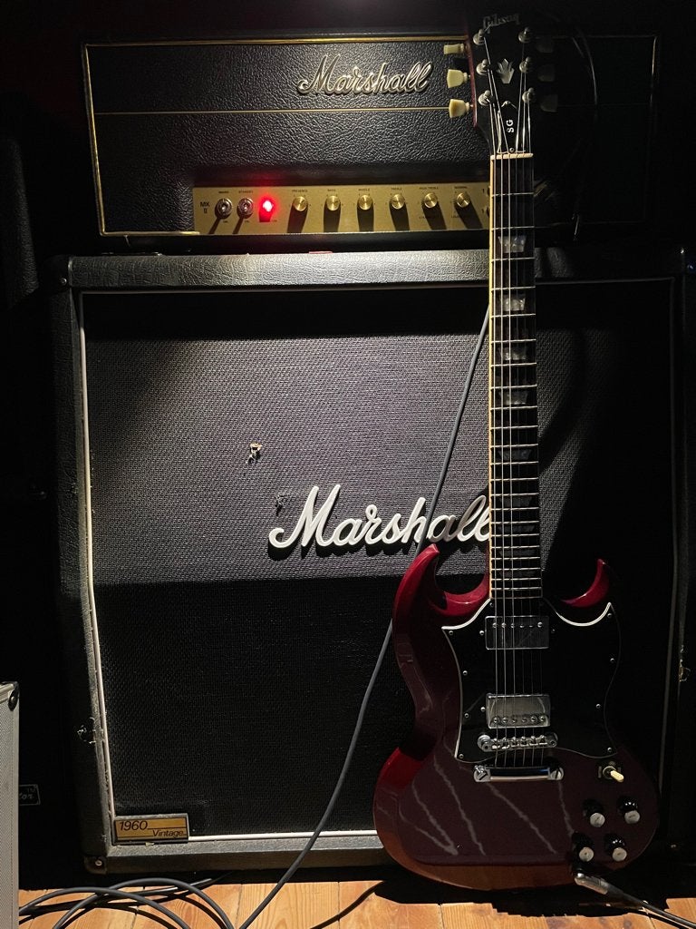 Marshall 1960av 4x12 Celestion vintage 30, Muziek en Instrumenten, Ophalen, Gebruikt, Gitaar, 100 watt of meer