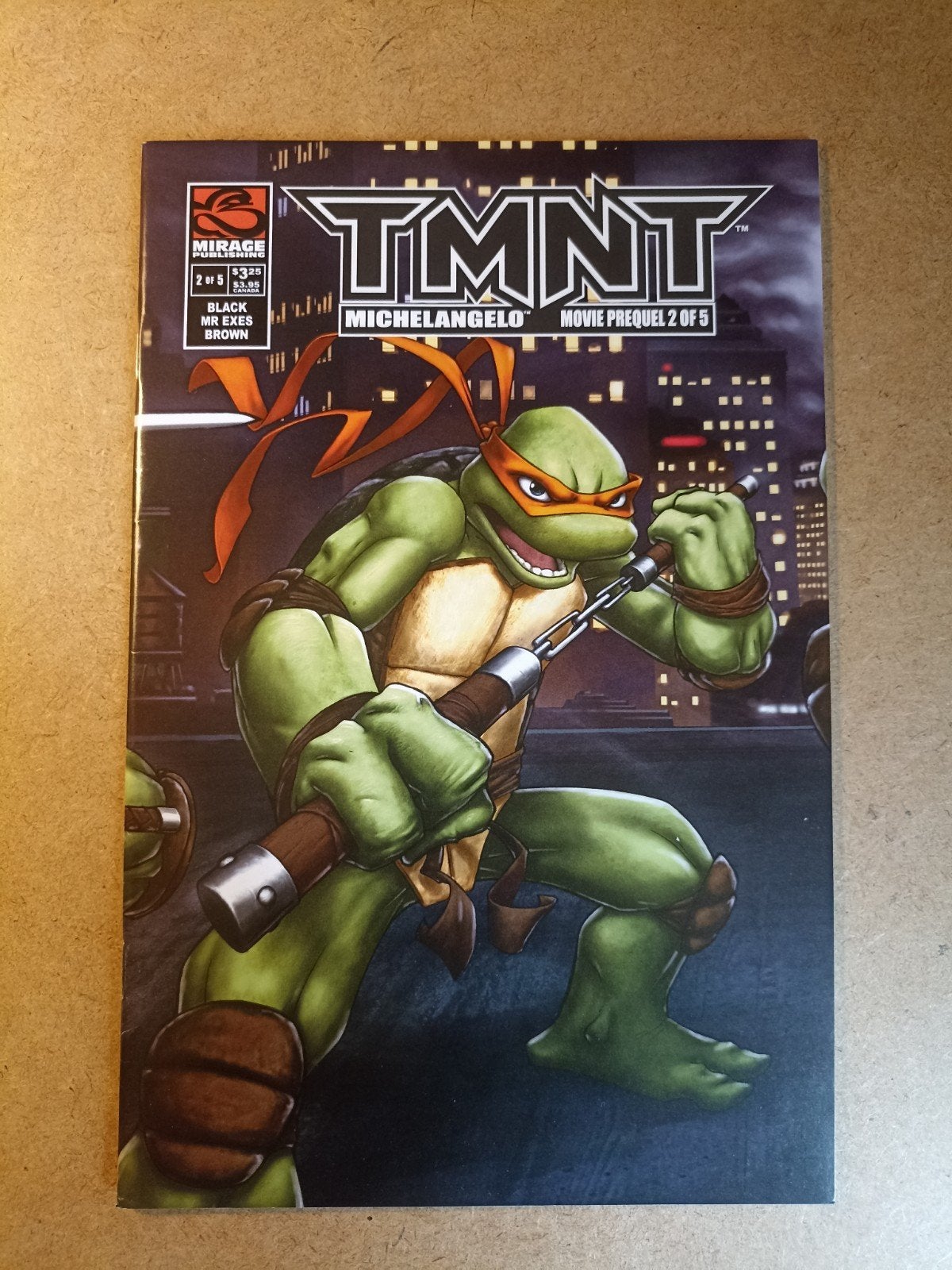 TMNT Michelangelo Movie Prequel #2 (2007) - Mirage Studios, Livres, BD | Comics, Comme neuf, Enlèvement, Jake Black, Comics