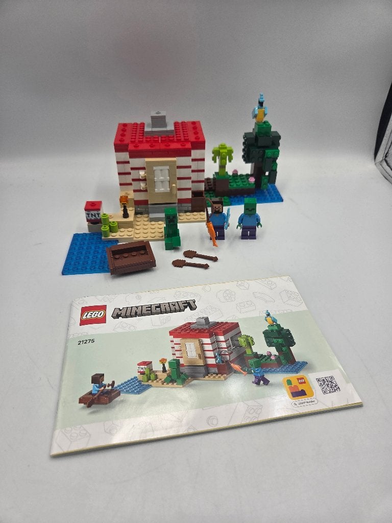 lego minecraft 21275 The TNT Jungle House, Compleet, Minecraft, Lego, Ophalen of Verzenden