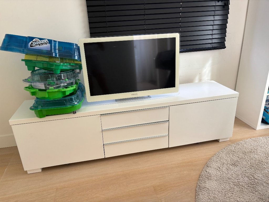 GRATIS - televisiemeubel, Huis en Inrichting, Kasten |Televisiemeubels, Ophalen, Overige materialen, 150 tot 200 cm, Zo goed als nieuw