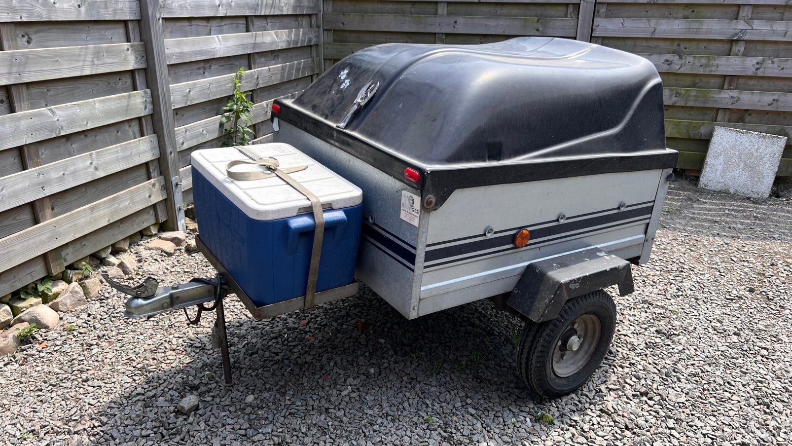 Gesloten bagage aanhangwagen., Auto diversen, Aanhangers en Bagagewagens, Ophalen, Gebruikt
