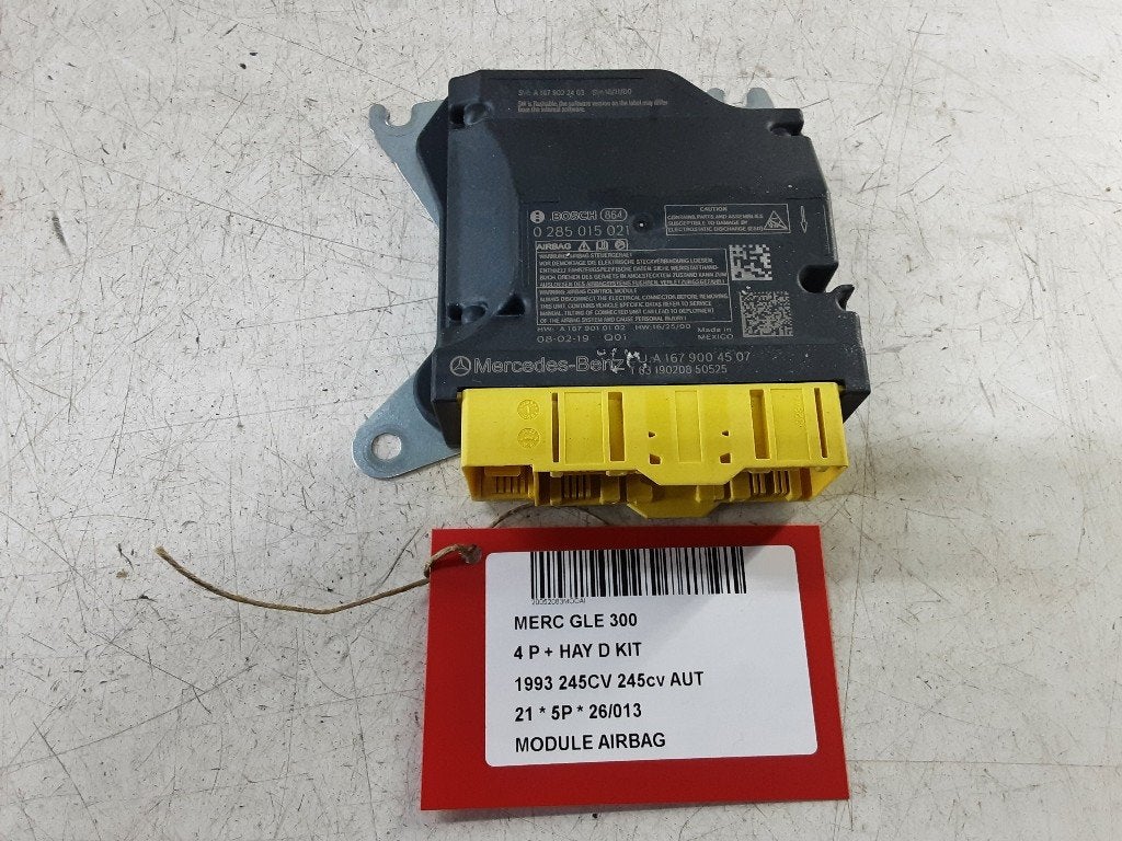 BOITIER AIRBAG Mercedes-Benz GLE (V167) (A1679004507), Mercedes-Benz, Mevr. I. Hauben, Utilisé, Rue de l'Espoir 34 34
4030  GRIVEGNÉE, BE