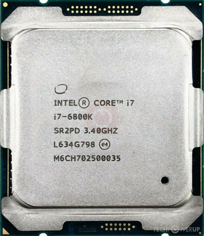 Intel Core i7-6800k 3.40Ghz, Informatique & Logiciels, 6-core, Utilisé, Intel Core i7, LGA 2011-v3