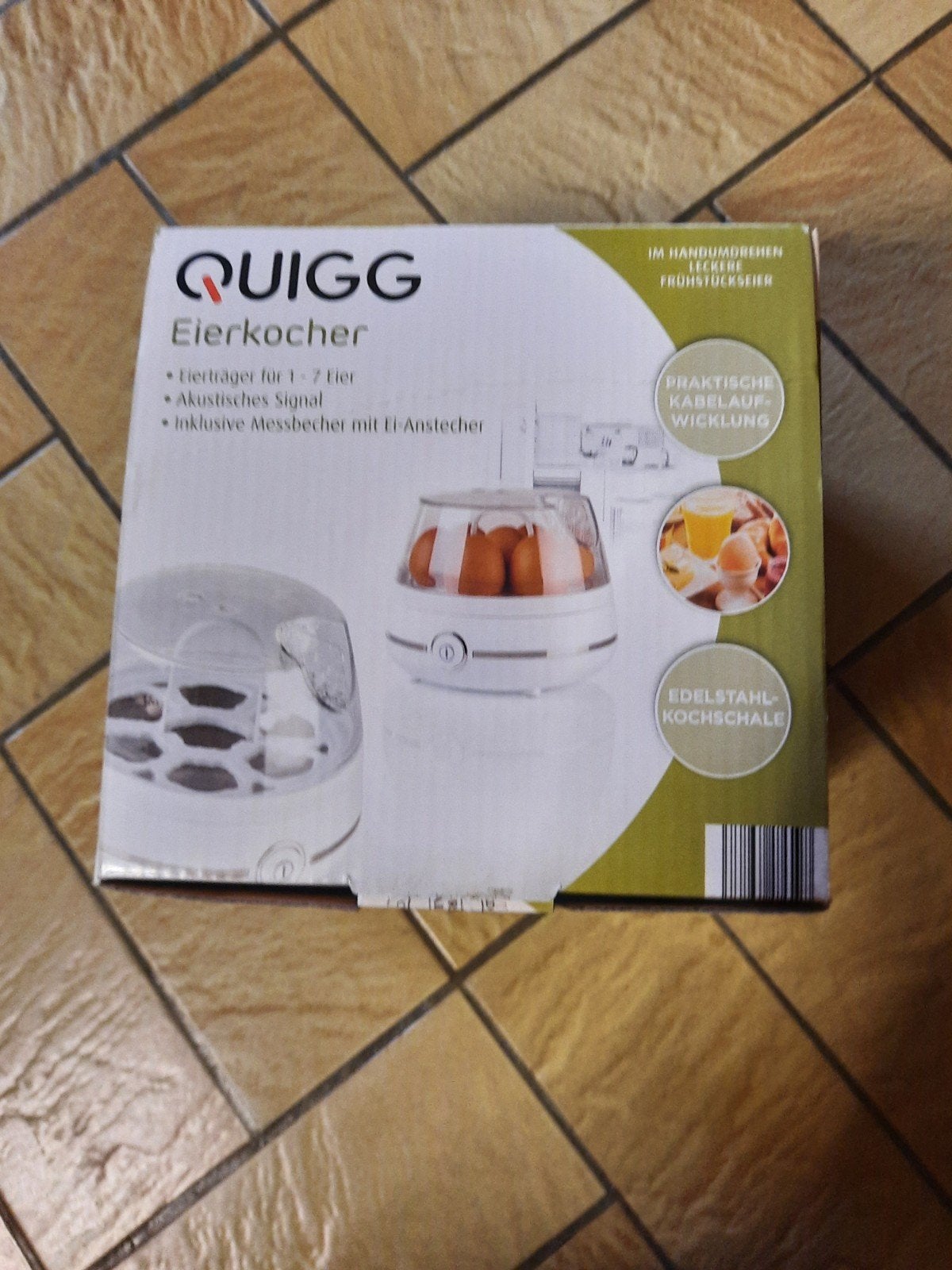 Eierkoker Quigg, Elektronische apparatuur, Eierkokers, Ophalen of Verzenden, Nieuw