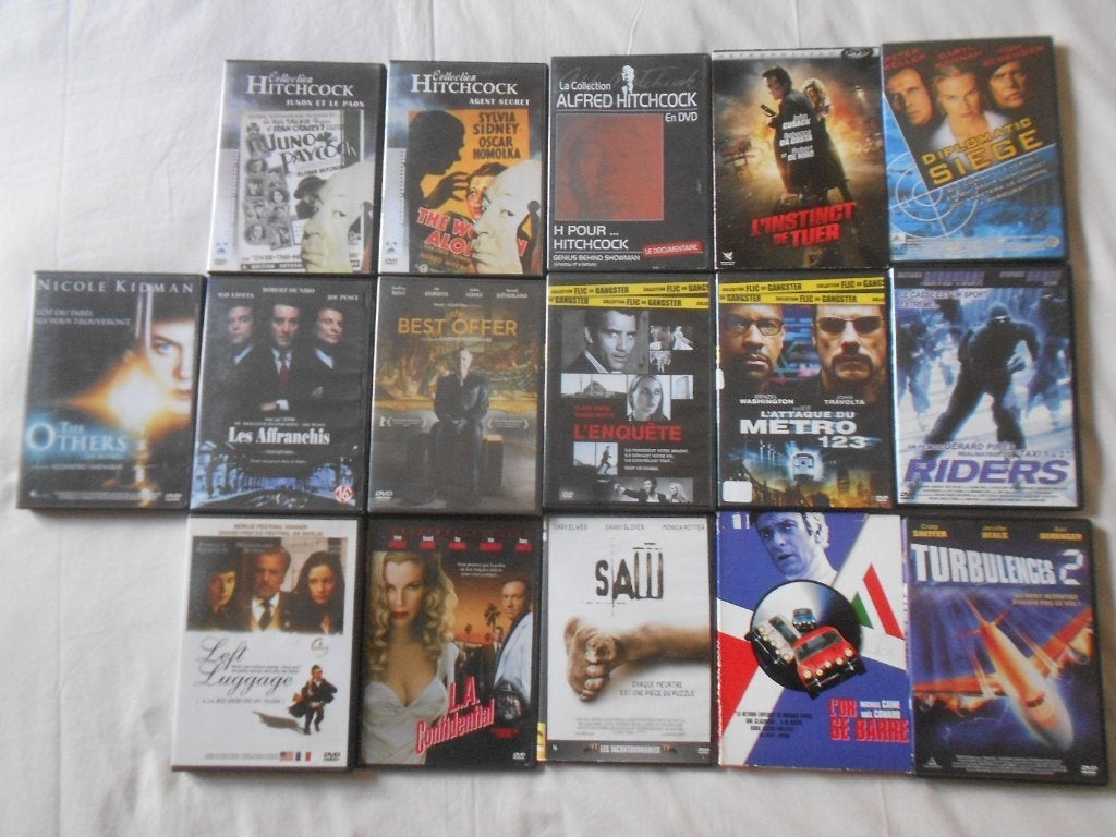 DVD - Hitchcock, De Niro, Washington, Travolta, etc...cc, Enlèvement ou Envoi, Néerlandais, Néerlandais