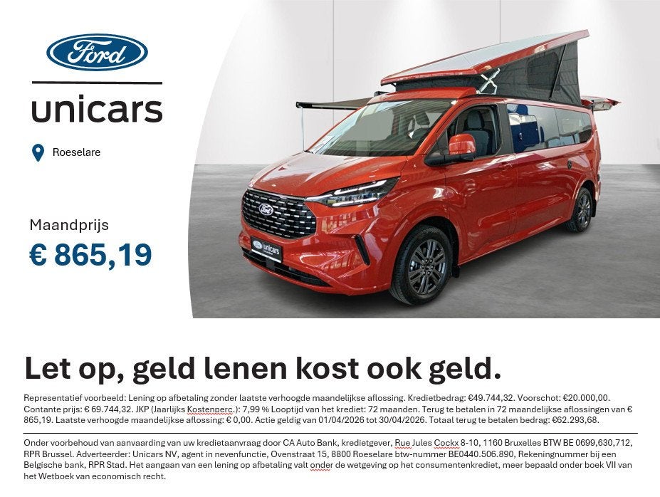 Ford Nugget plus Titanium 2.0 170pk automaat (automatique), Autos, Autres modèles, Achat, Autre carrosserie, Automatique
