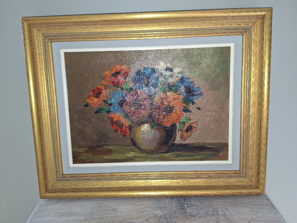 peinture nature morte, Antiquités & Art, Enlèvement, Classique, Peint à la main, Nature morte