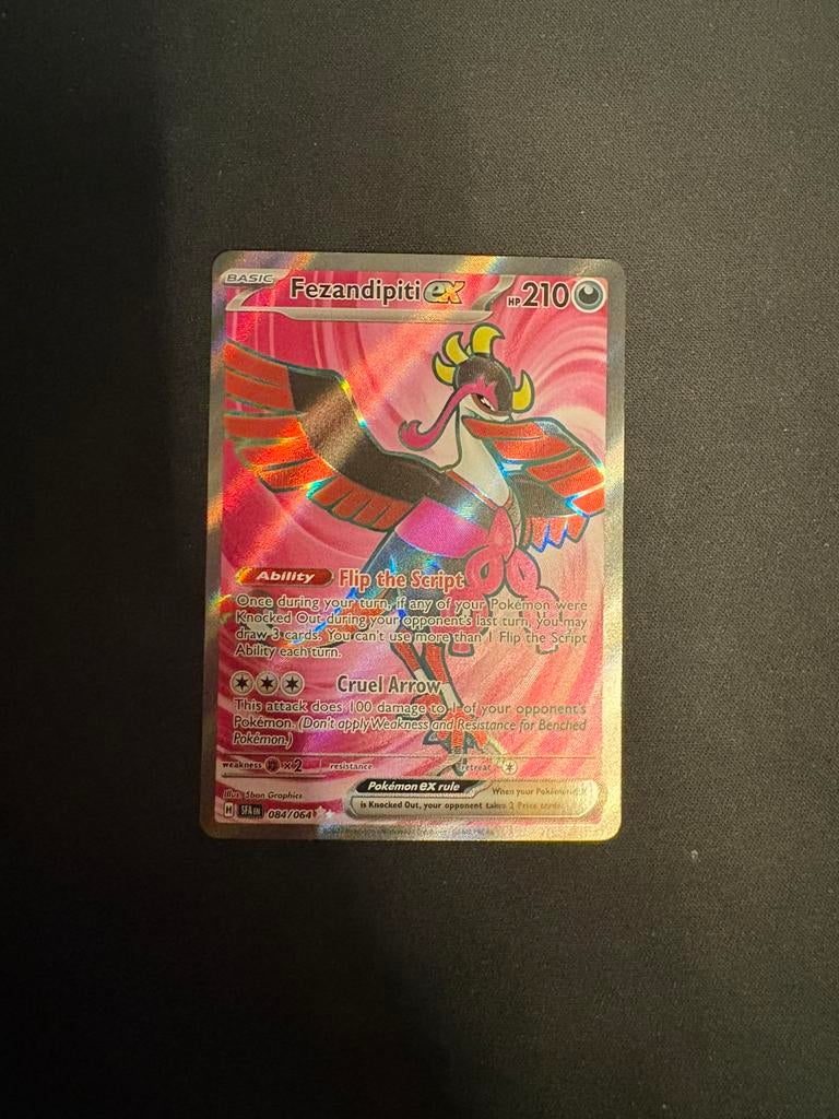 Fezandipiti ex 084/064 Pokémon kaart, Hobby en Vrije tijd, Verzamelkaartspellen | Pokémon, Ophalen of Verzenden, Zo goed als nieuw
