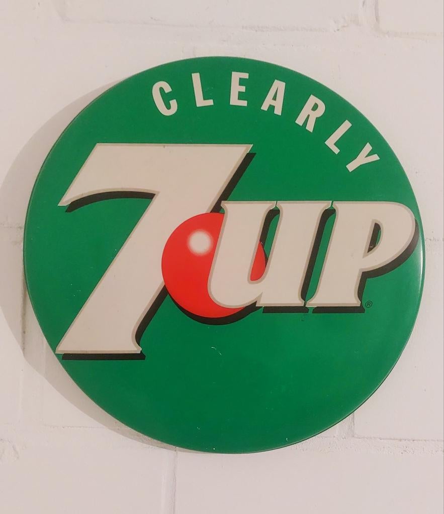 7up limonade reclame bord, Verzamelen, Ophalen