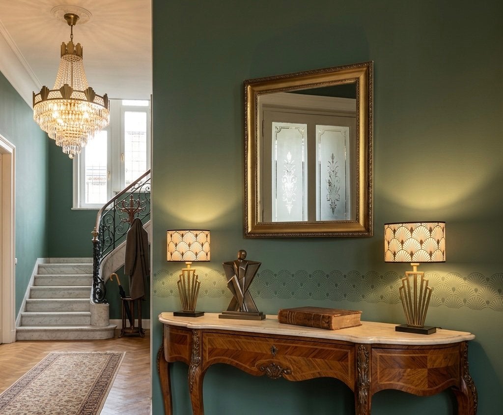 Oude spiegel in vergulde houten kader, Ophalen