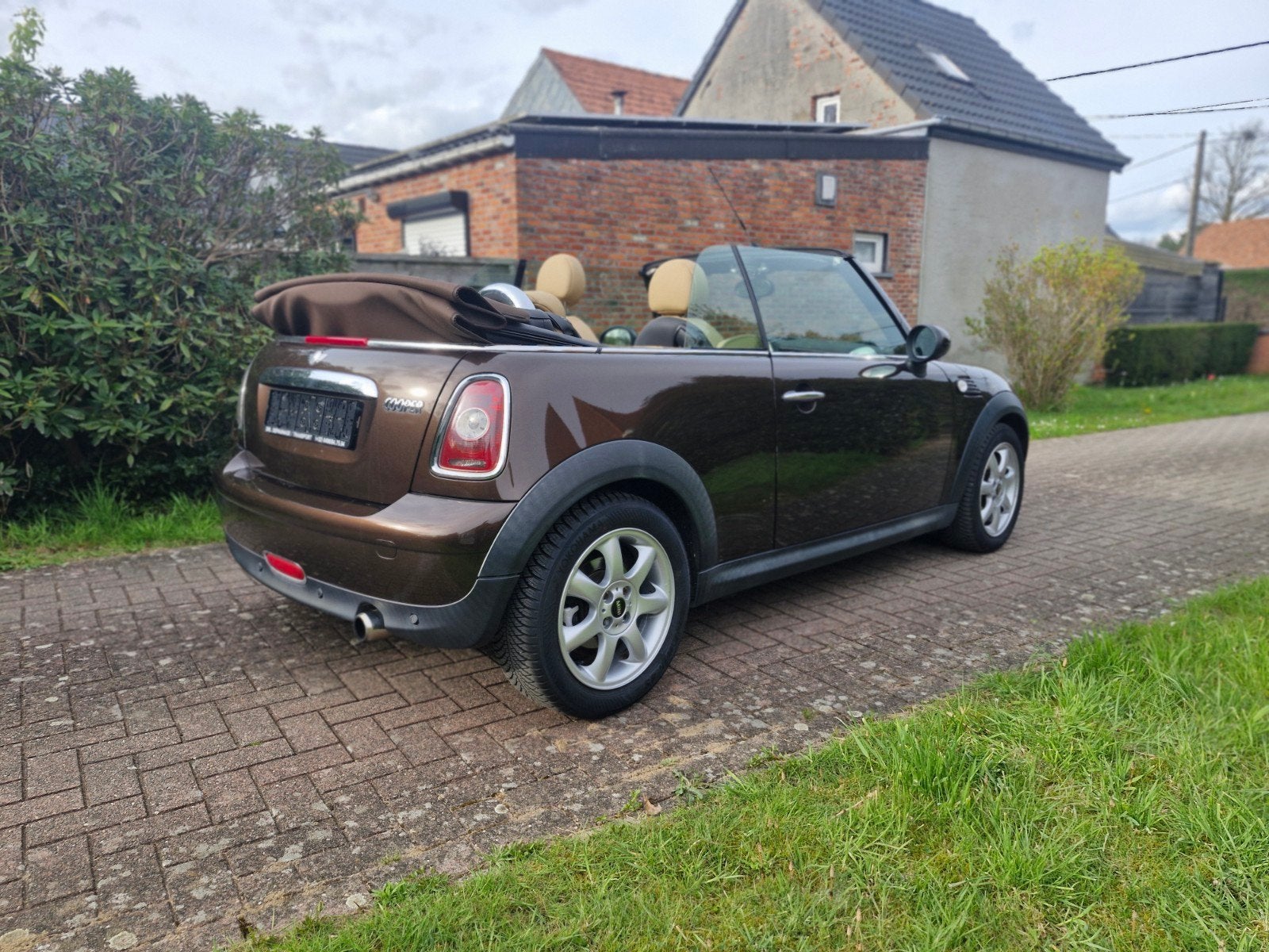 Mini cooper cabrio euro5 97dkm benzine reeds blanco gekeurd, Auto's, Mini, Bedrijf, Te koop, Cooper, ABS, Airbags, Airconditioning