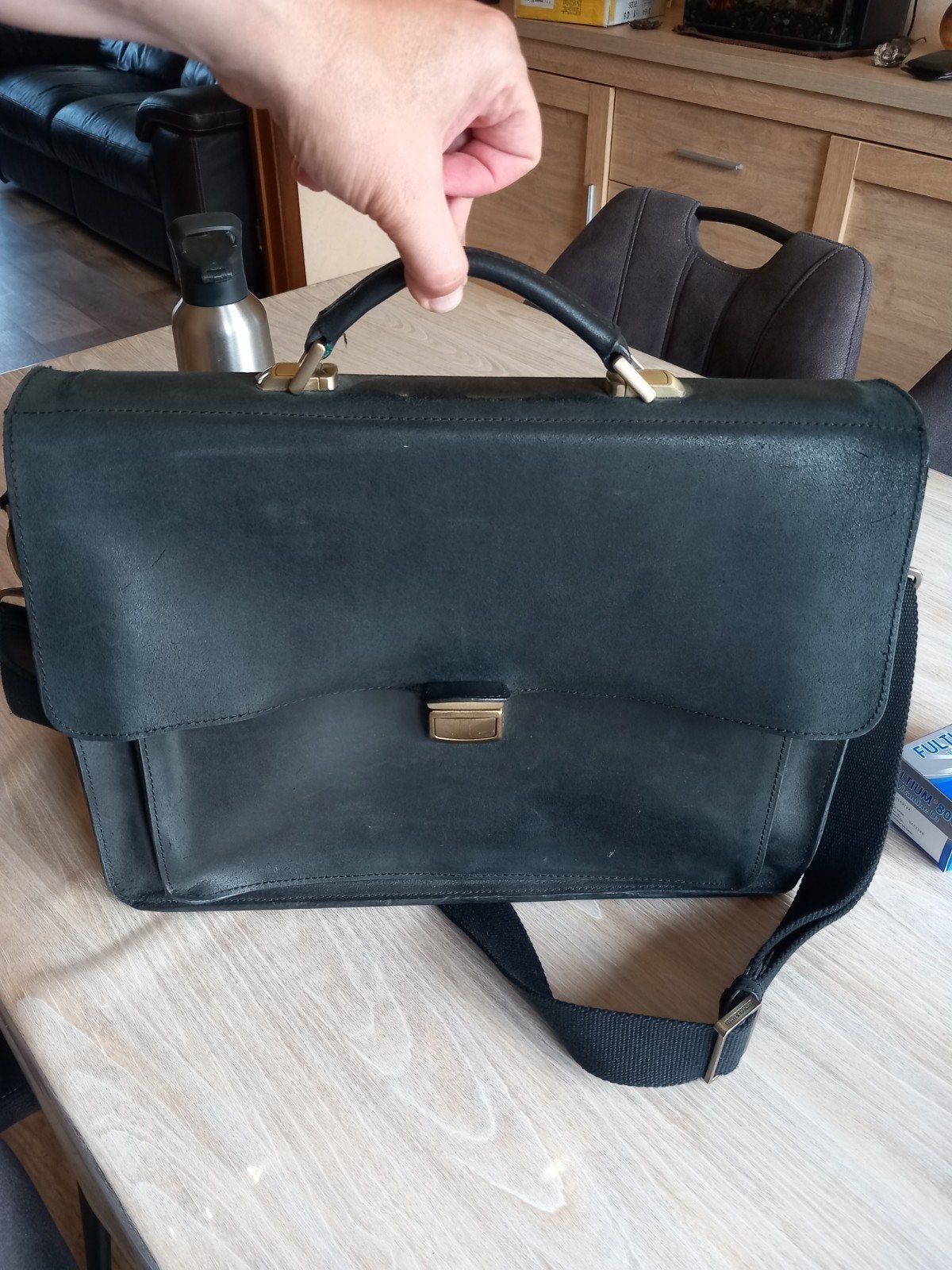 Serviette cuir, Enlèvement ou Envoi, Cuir