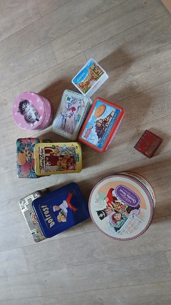 Boites métallique, Collections, Enlèvement, Utilisé, Biscuits