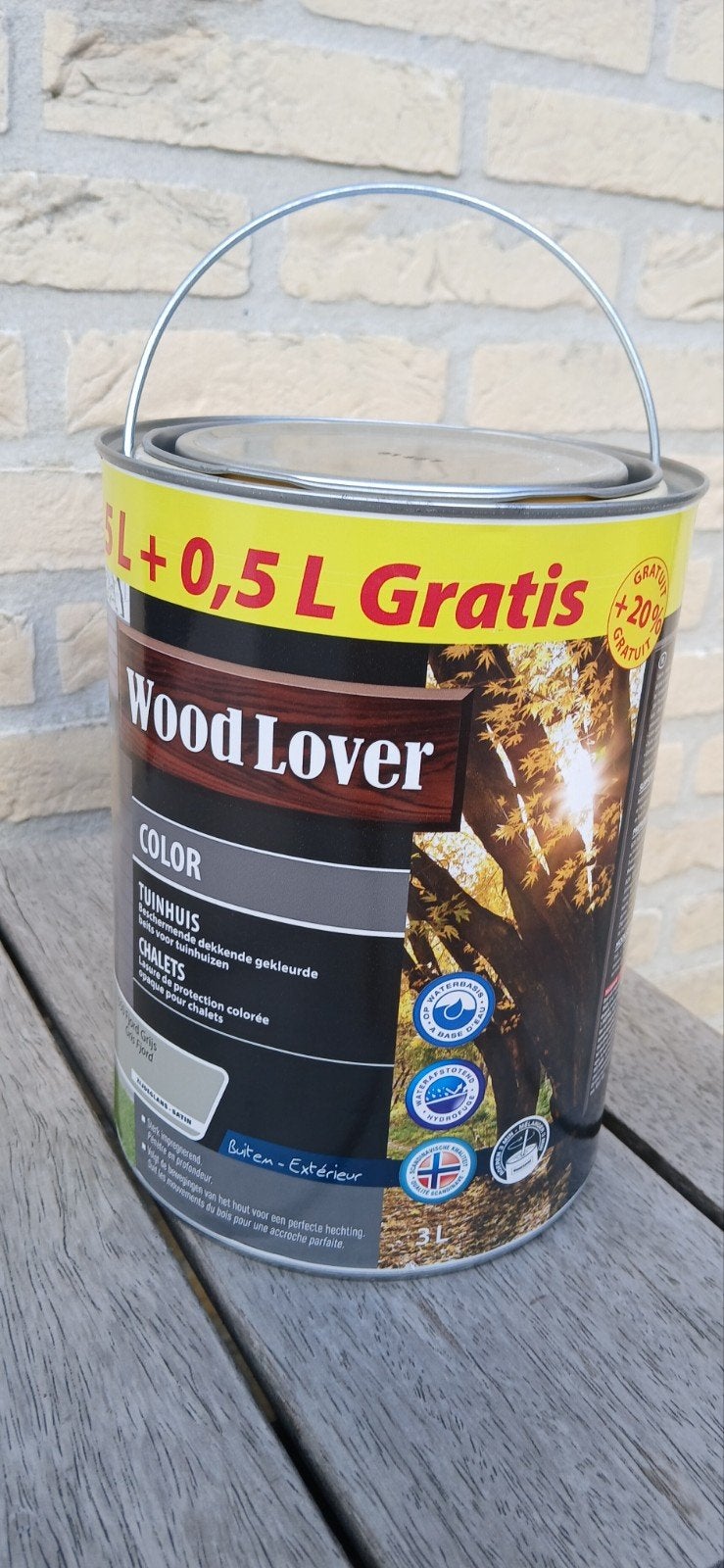 wood lover beits, Bricolage & Construction, Neuf, Moins de 5 litres, Gris, Enlèvement