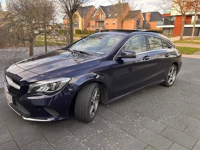 Mercedes-Benz CLA 200 Shootingbrake-Pano-Leder-carplay-euro6, Auto's, 4 cilinders, Blauw, Leder, Particulier
