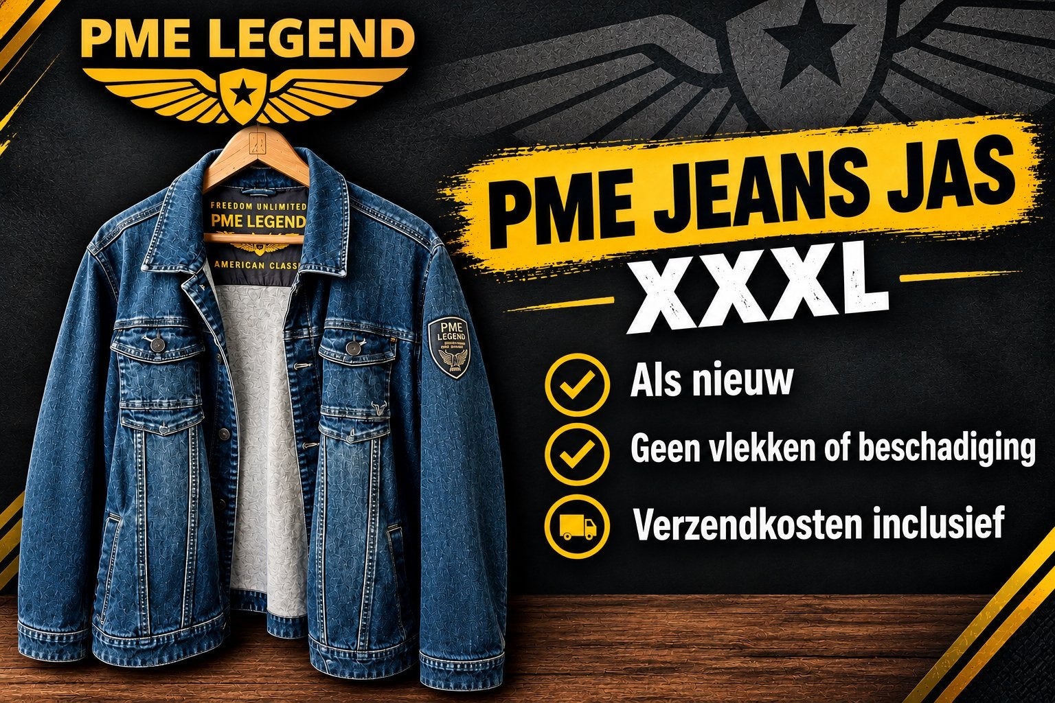 PME JEANS JAS XXXL, Kleding | Heren, Ophalen of Verzenden, Zo goed als nieuw, Overige maten