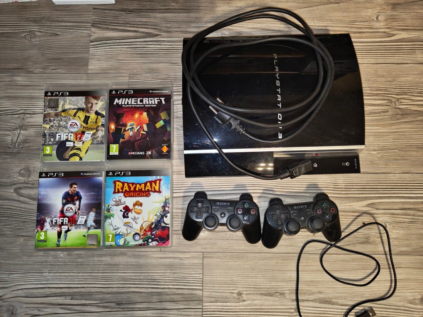 PlayStation 3 Fat CECHH04 + 2 originele Sony controllers, Ophalen