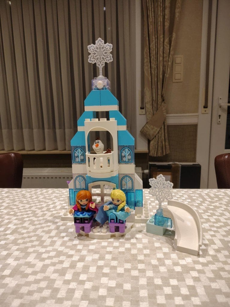 LEGO DUPLO Disney Frozen IJskasteel, Ophalen of Verzenden, Zo goed als nieuw, Compleet, Complete set