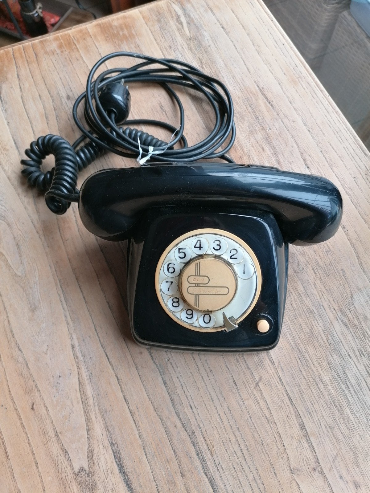 vintage telefoon, Ophalen, Gebruikt, Met draaischijf
