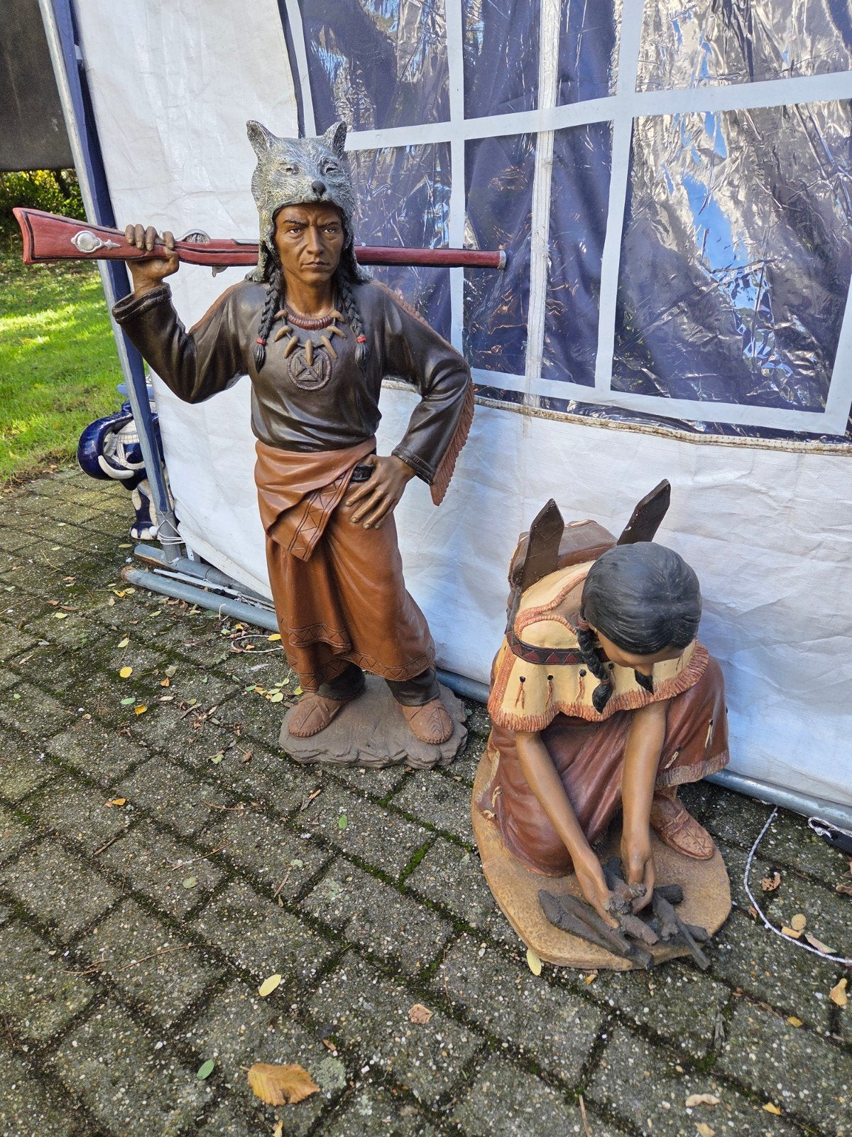 koppel indiaan, Antiek en Kunst, Ophalen