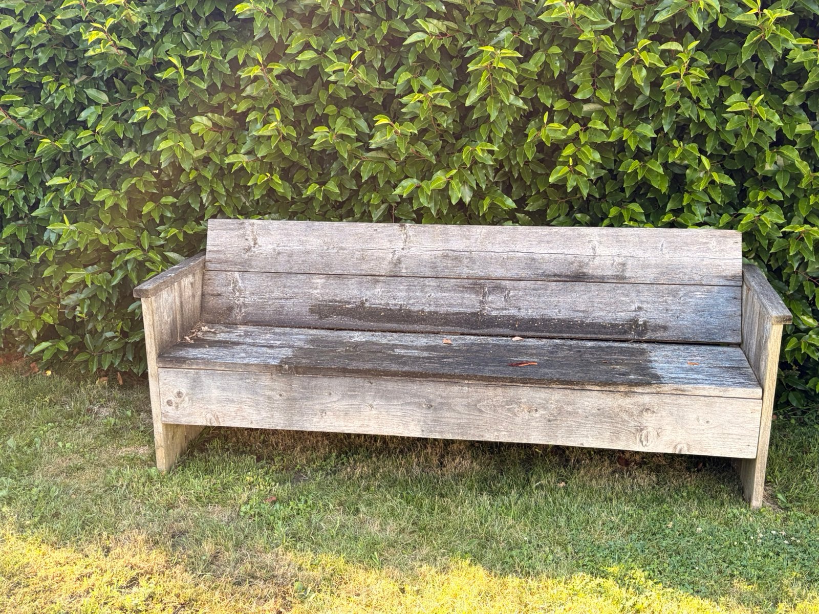 GRATIS - tuinbank in steigerhout, Enlèvement, Utilisé