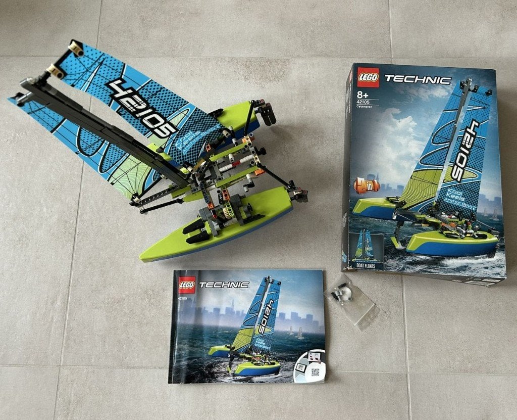 Lego Technic - Catamaran - 42105, Inclusief instructies, Gebruikt, Lego, Ophalen of Verzenden
