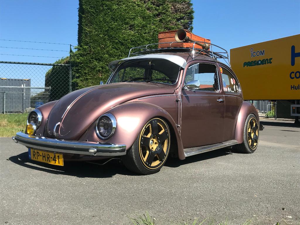 Dikke en goede VW Kever Aubergine met airride, Auto's, Oldtimers, Bedrijf, Te koop, Volkswagen, Ophalen