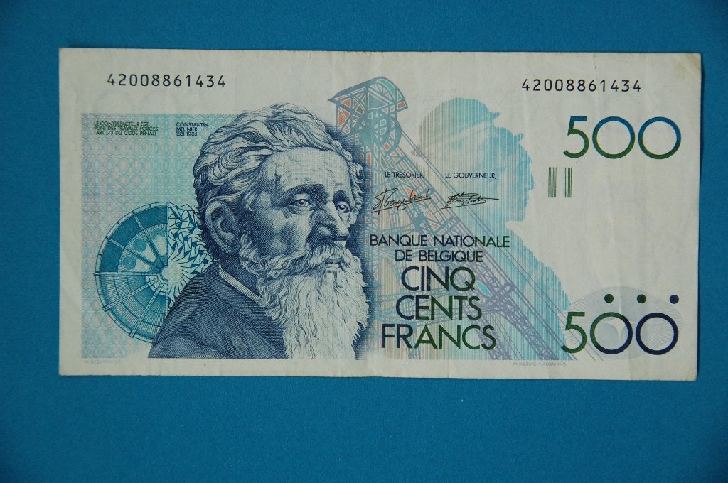 500 Francs Meunier 1989-1992, Timbres & Monnaies, Billets de banque | Belgique, Envoi, Billets en vrac