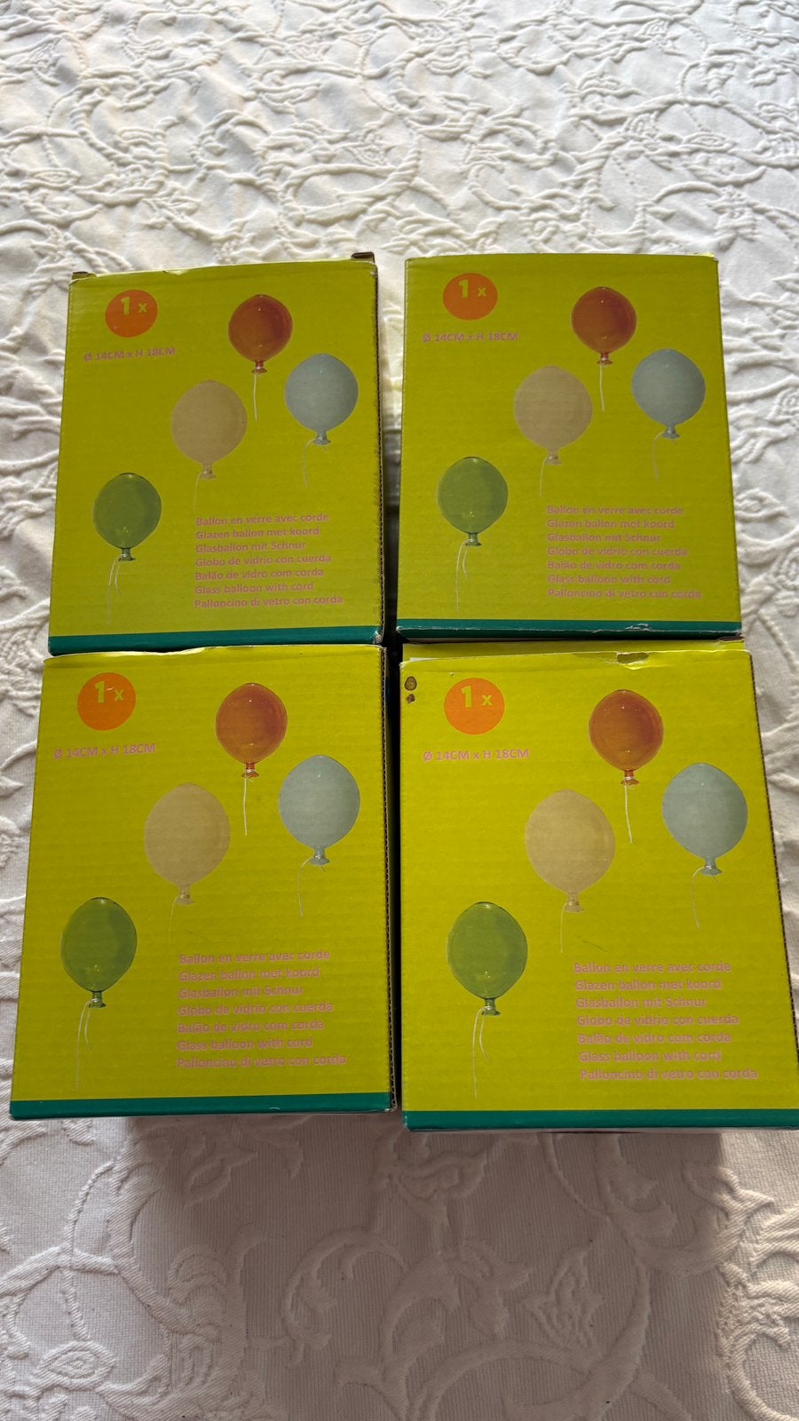 4 glazen ballon, Hobby en Vrije tijd, Ophalen, Zo goed als nieuw