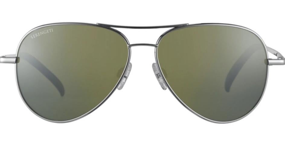 NIEUW Serengeti zonnebril Carrara zilver glans frame 55mm, Overige merken, Zonnebril, Nieuw, Ophalen of Verzenden