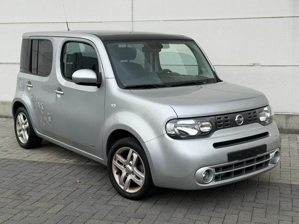 Nissan Qube 1.6i* benzine 76dkm! 1ste eigenaar, Euro 5, Bedrijf, Handgeschakeld, Zilver of Grijs