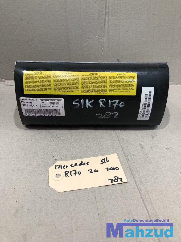 Mercedes SLK R170 Dashboard airbag rechts A1708600705, Mercedes-Benz AG, Mercedes-Benz, Utilisé, Mercedesstrasse 120
70372  Stuttgart, DE