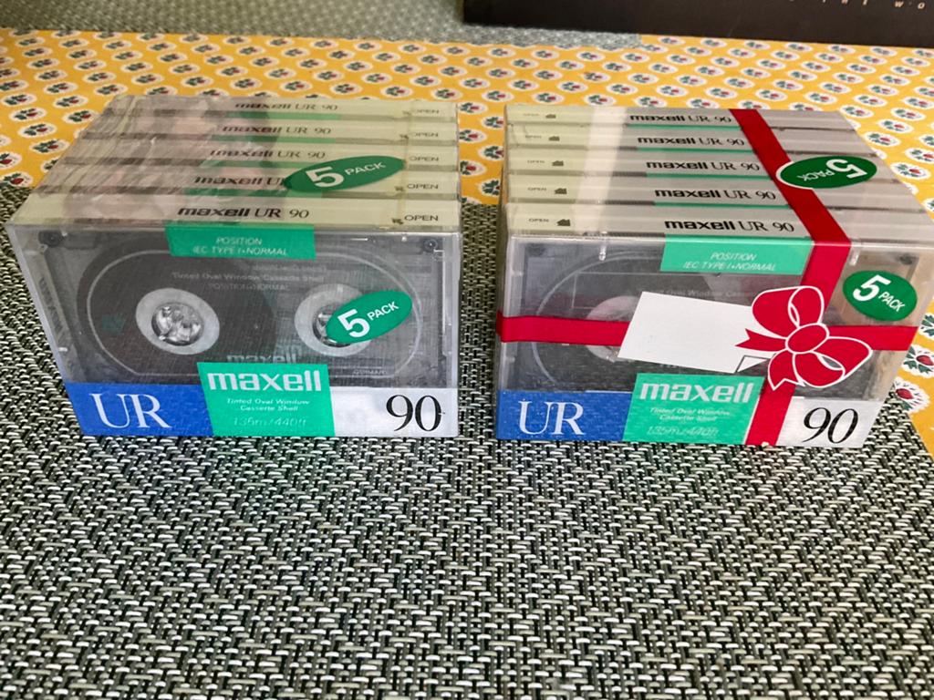 Paquet de 5 MAXELL UR 90 NOS, Enlèvement ou Envoi, Comme neuf, 2 à 25 cassettes audio, Vierge