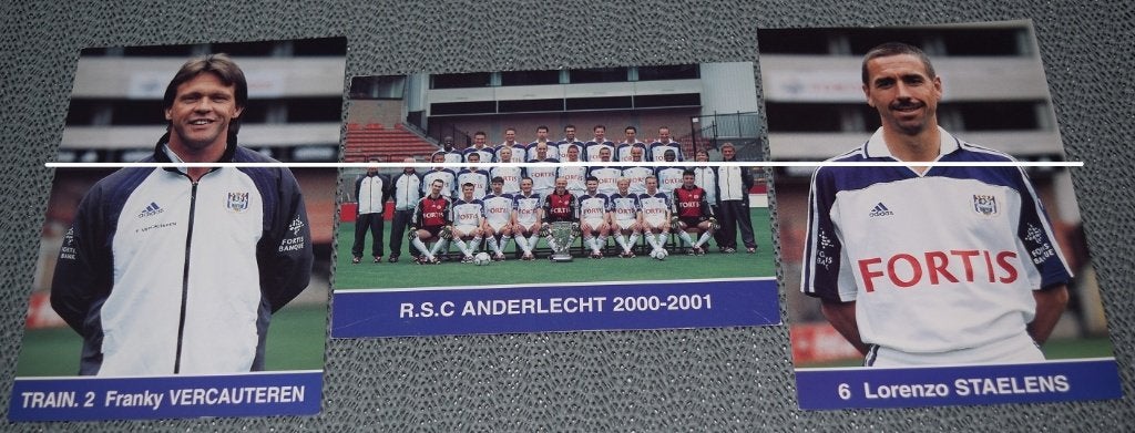 RSC Anderlecht/2000 - 2001/29/Fotos/15 x 10 cm, Envoi, Comme neuf, Cartes de joueur