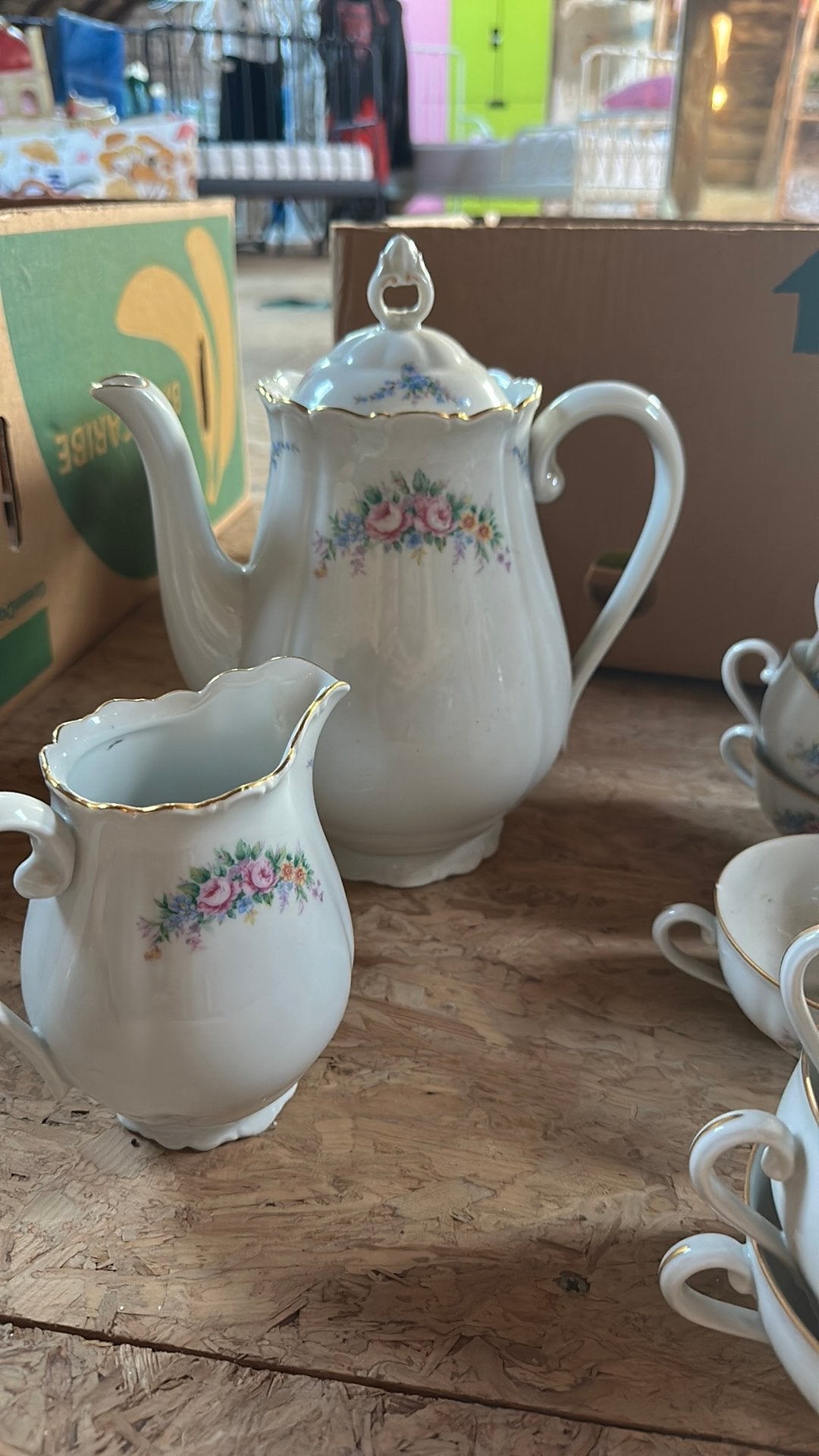 Service à café vintage Haas & Czjzek – porcelaine de Bohême, Enlèvement