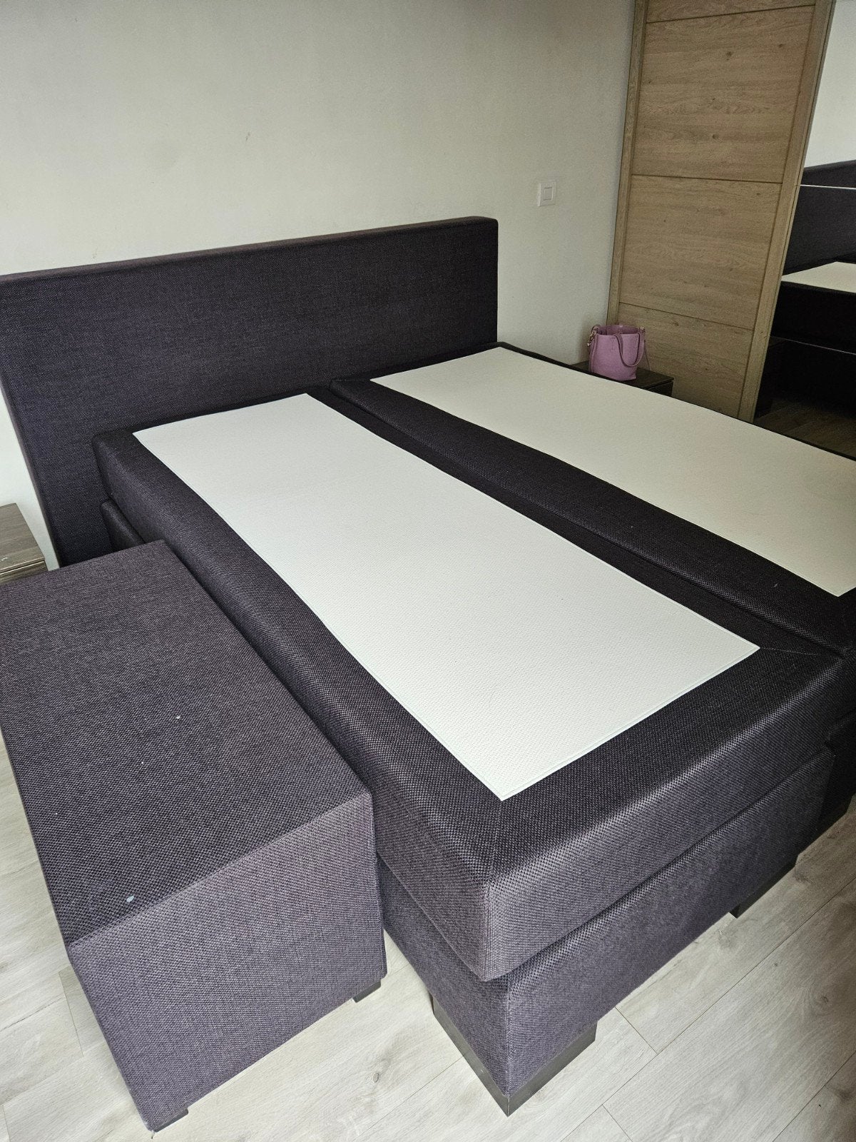 boxspring 160x200 cm, Enlèvement, Utilisé, 200 cm, Deux personnes