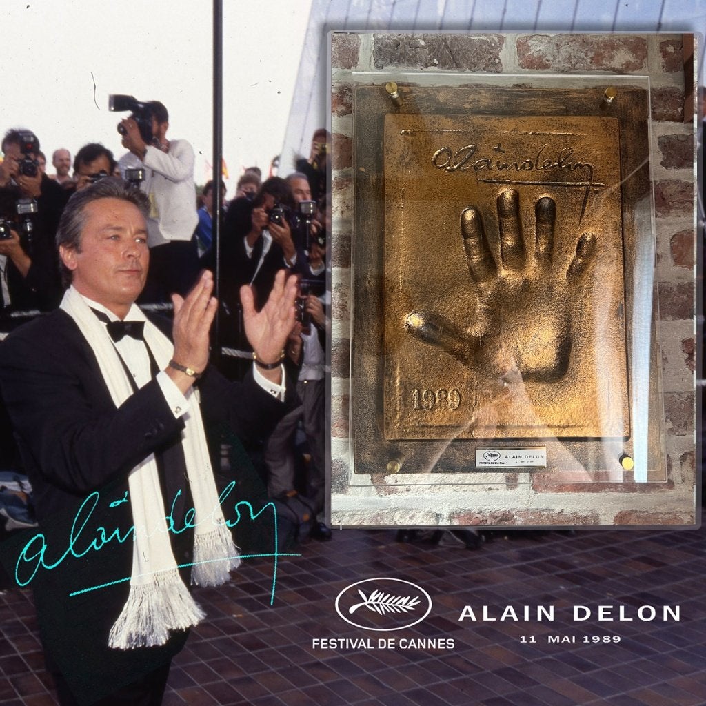 Hand & Signature Alain Delon, Ophalen of Verzenden