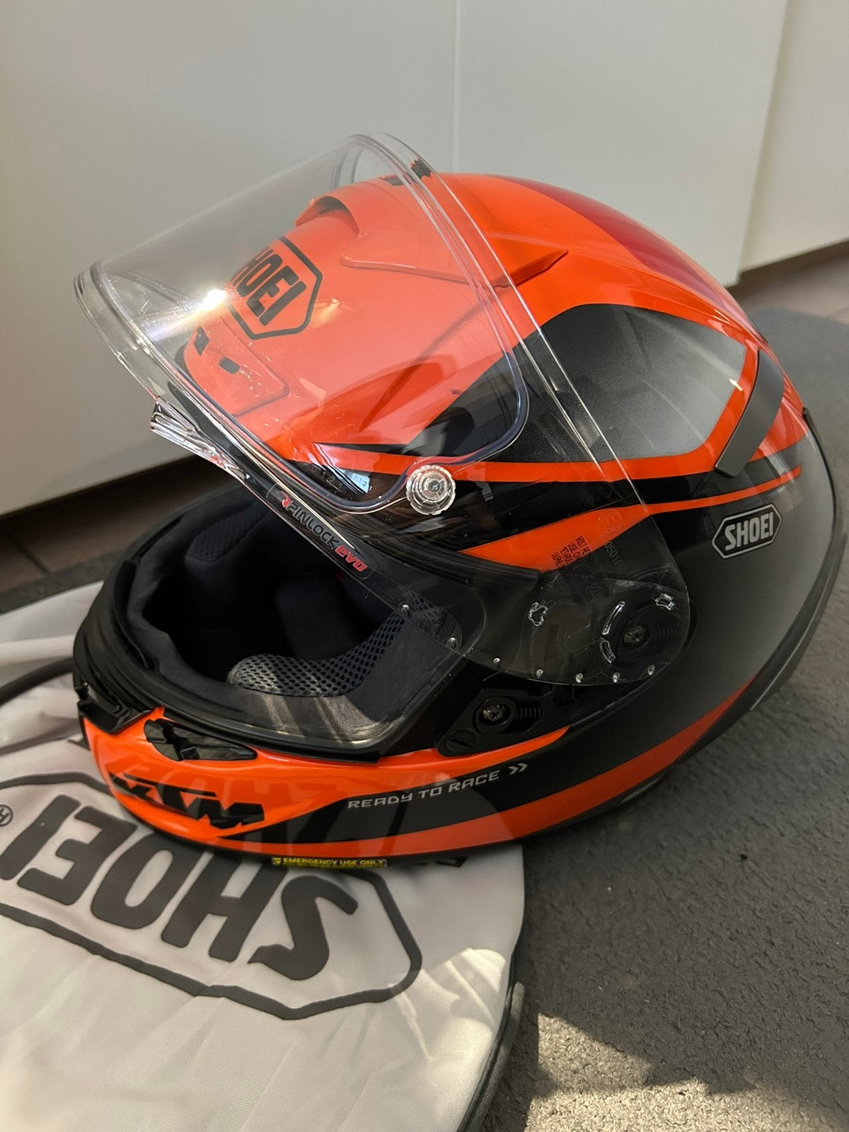 Shoei X Spirit 3 Ktm helm, Motoren, Ophalen, Nieuw zonder kaartje, S, Shoei
