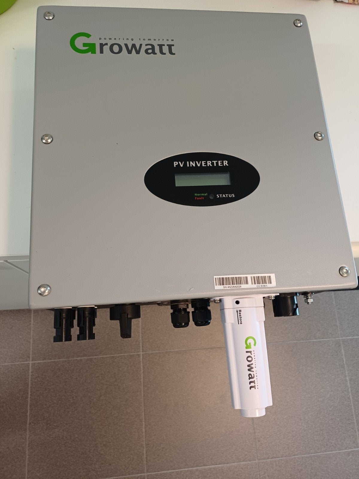 Omvormer Growatt 4200W, Ophalen of Verzenden, Zo goed als nieuw, Compleet systeem