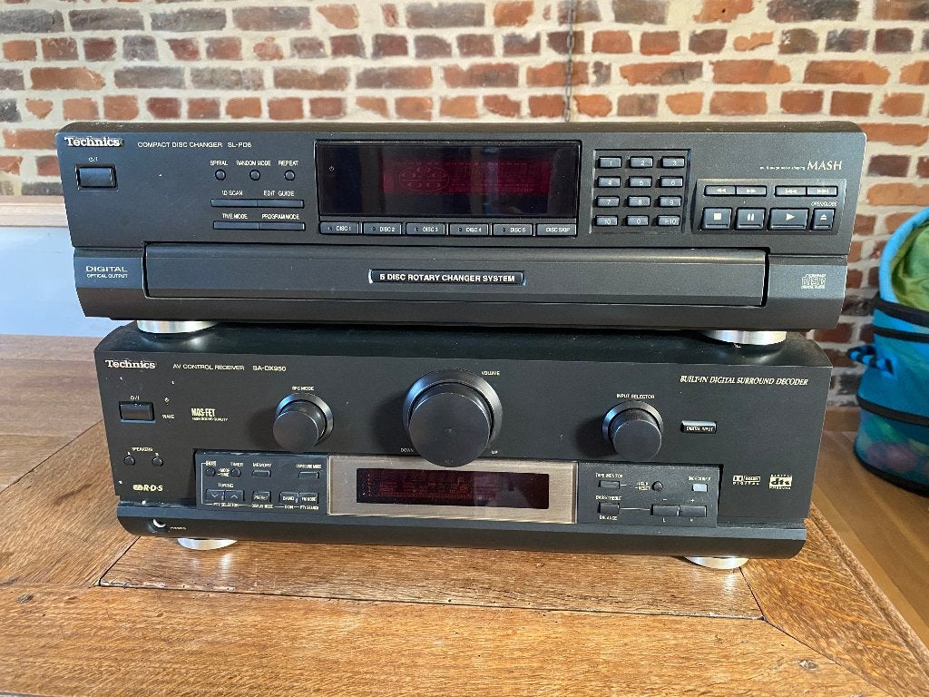 Technics / Ampli Home Cinéma +Lecteur CD 5 disques, Audio, Tv en Foto, Home Cinema-sets, Gebruikt, Overige spelers, 5.1-systeem