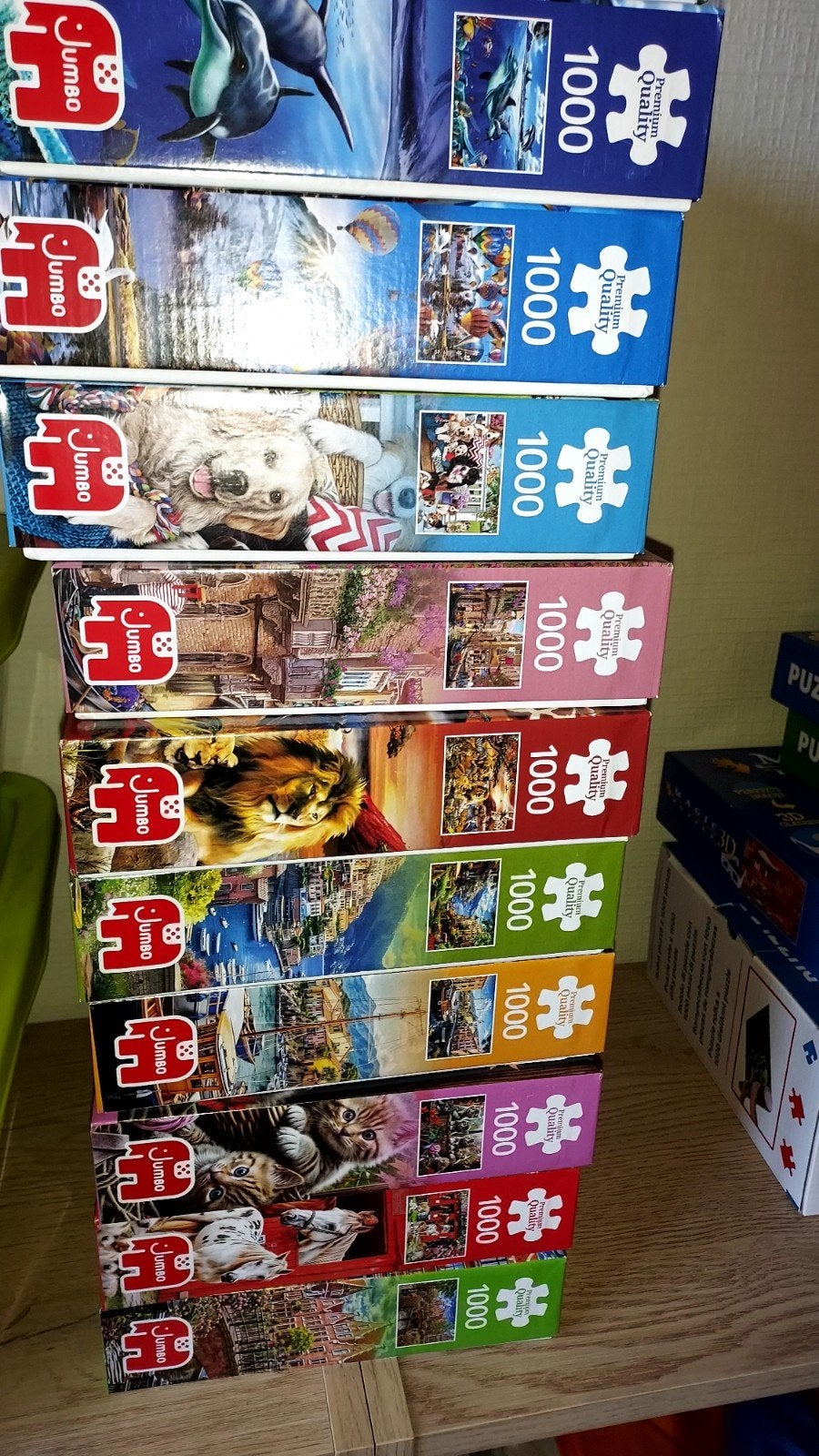 Puzzels, Ophalen