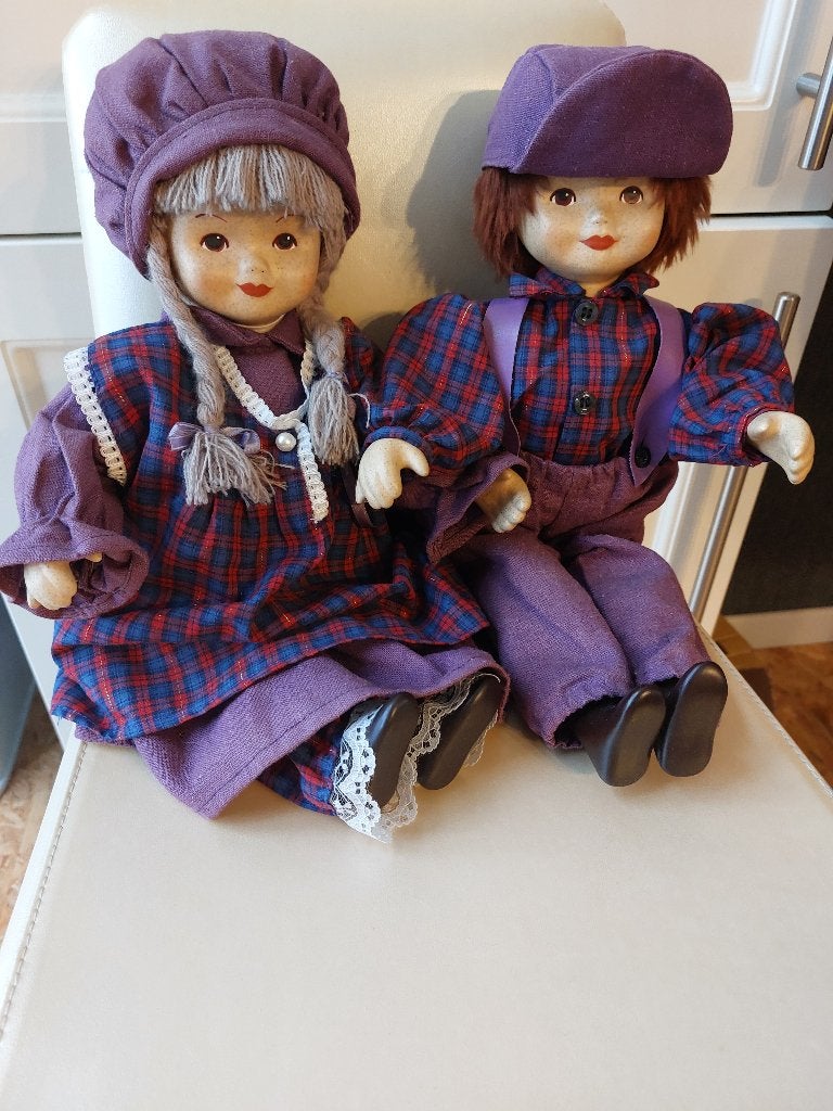 Couple de poupées en porcelaine, Collections, Enlèvement ou Envoi, Utilisé, Poupée