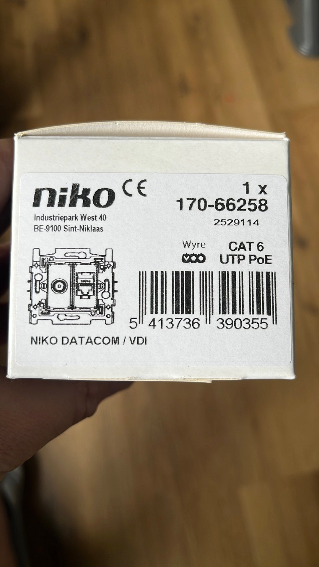 Nieuw Niko Combinatie coax met RJ45-aansluiting, Ophalen, Nieuw