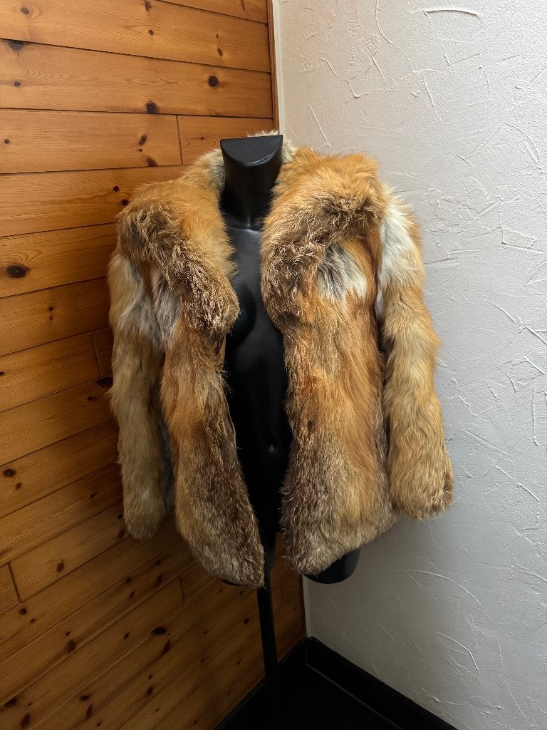 Korte jas in pels van vos, Vêtements | Femmes, Vestes | Hiver, Enlèvement, Comme neuf, Taille 38/40 (M), Beige