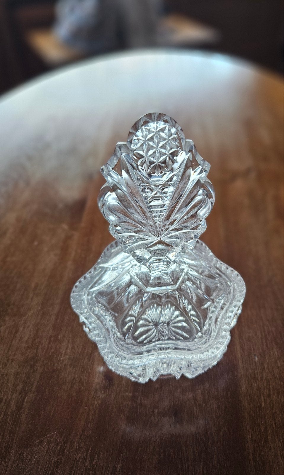 prachtige glazen potje 15cm hoog, Antiek en Kunst, Ophalen