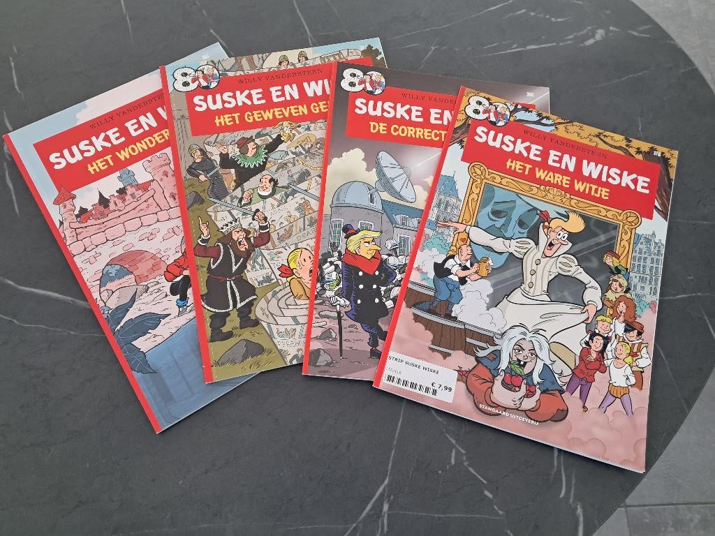 LOT Suske en Wiske Nr. 378-380-381-382, Meerdere stripboeken, Ophalen of Verzenden, Zo goed als nieuw