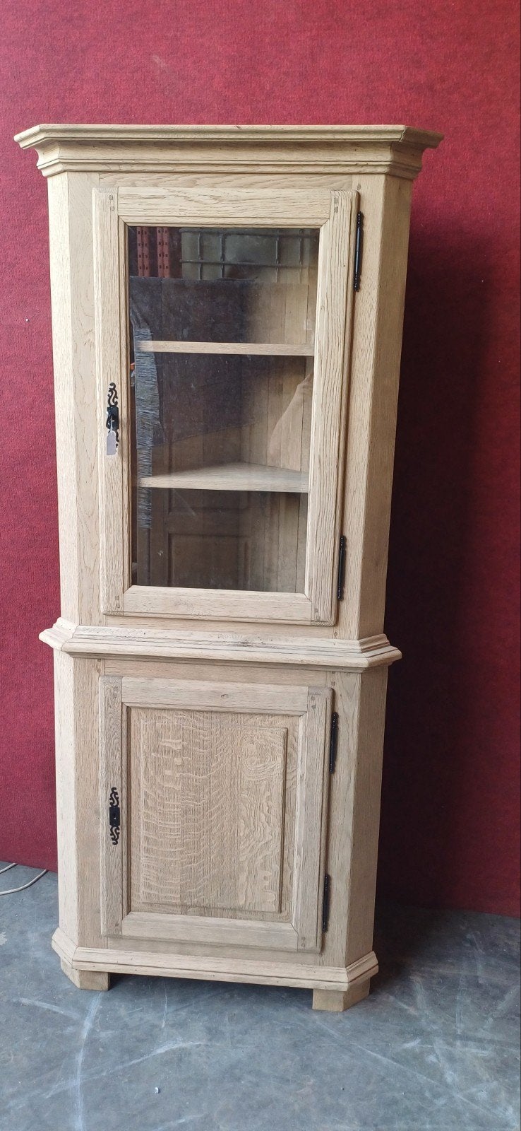 Meuble de coin, Maison & Meubles, Armoires | Vitrines, Enlèvement, Chêne