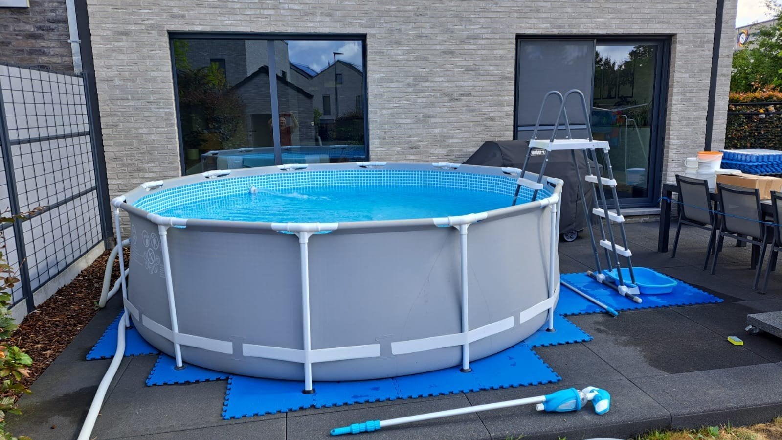 volledige instapklare set intex prism frame opzetzwembad, Jardin & Terrasse, Piscines, 200 à 400 cm, 300 cm ou plus, Rond, Enlèvement